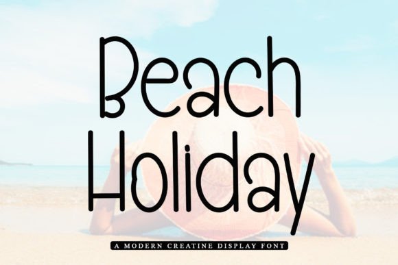 Beach Holiday: A Festive Font for Editorial Design