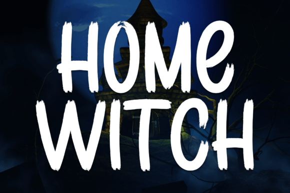 Home Witch: A Playful Display Font for Editorial Design