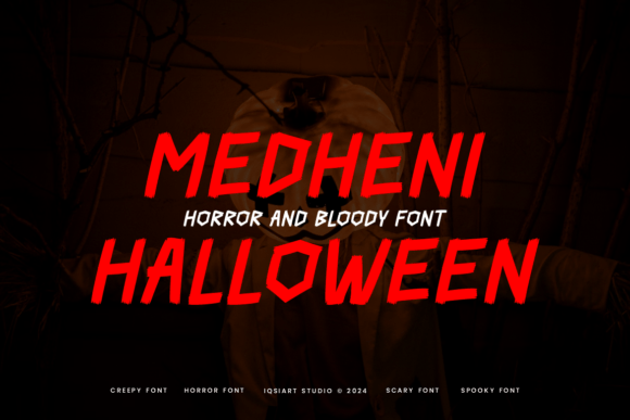 Medheni Halloween: A Bold Display Font for Spooky Web Design