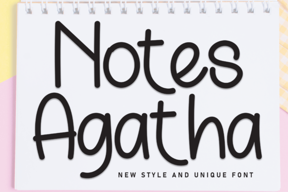 Notes Agatha: A Handwritten Font for Editorial Expression