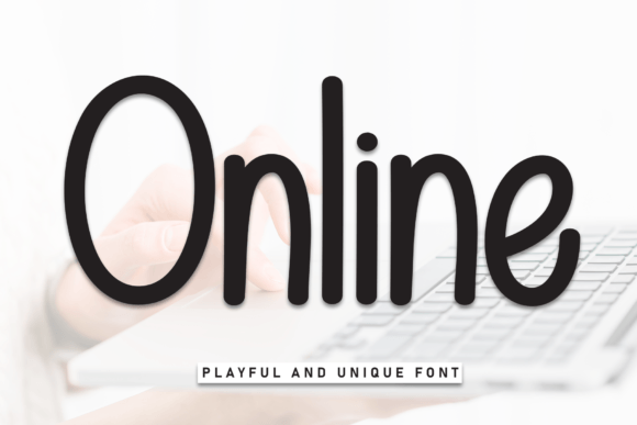Online: A Handwritten Display Font for Crafters and Product Creators