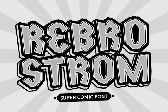 Rebro Strom: A Bold Font for Dynamic Campaigns