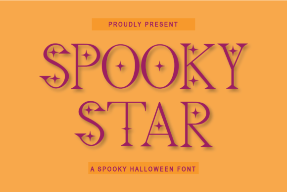 Spooky Star: The Perfect Halloween Font for Crafters and Designers