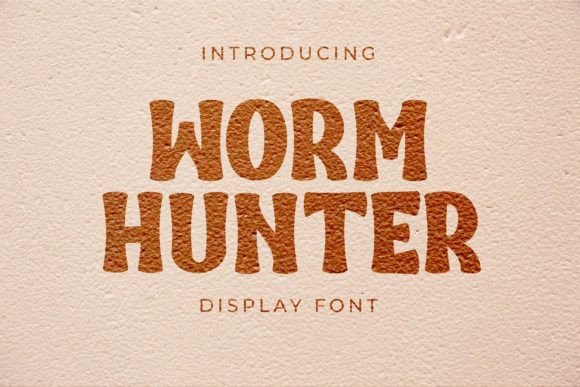 Worm Hunter: A Bold Display Font for Editorial Impact